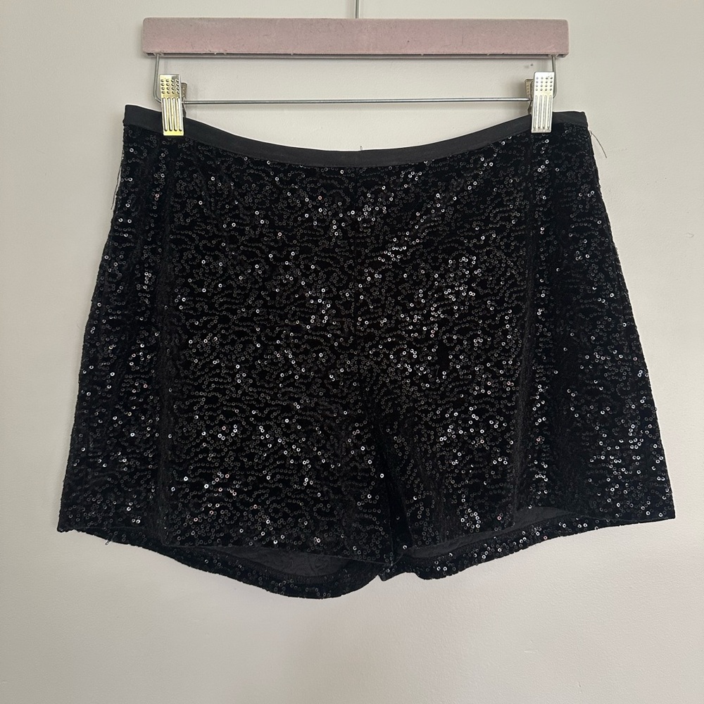 Women’s Sequin Velvet Micro Shorts XL EUC